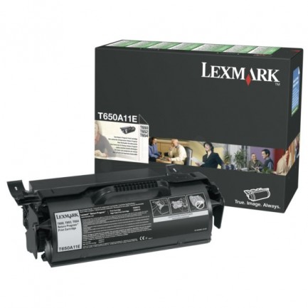 Original Lexmark Toner T650A11E BK / T650A11E schwarz für T650A11E