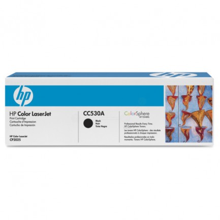 Original HP Toner 304A BK / CC530A schwarz für CC530A
