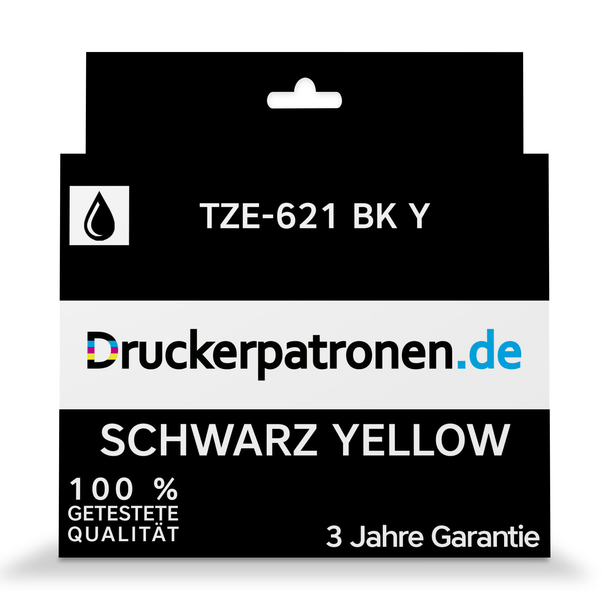 Kompatibel Brother TZE-621 BK Y / TZE-621 schwarz gelb für TZE-621