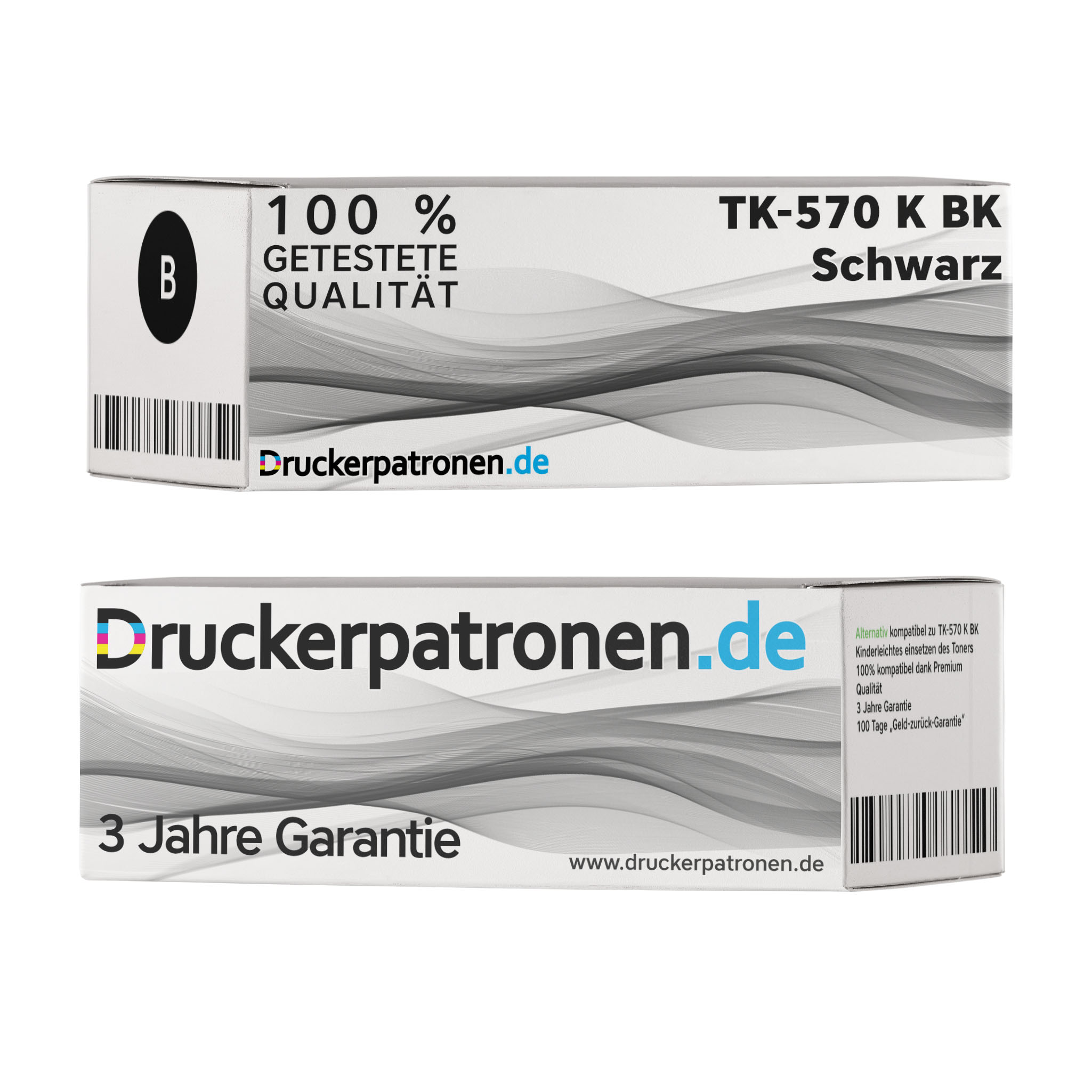 Kompatibel Kyocera Toner TK-570 K BK / 1T02HG0EU0 schwarz für 1T02HG0EU0