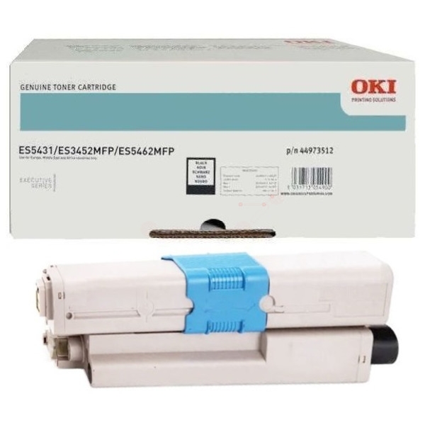 Original Oki Toner 44973512 BK / 44973512 schwarz für 44973512