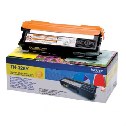 Original Brother TN328Y Toner, gelb für TN-328Y