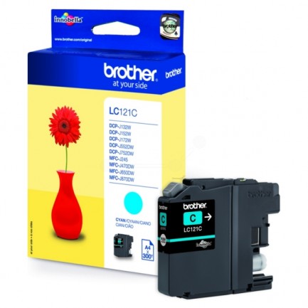 Original Brother LC121C Tinte, cyan für LC-121C