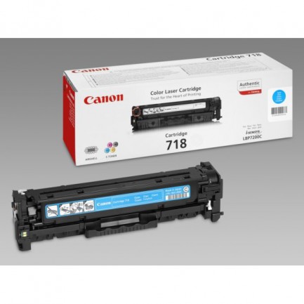 Original Canon Toner 718C / 2661B002 cyan für 2661B002