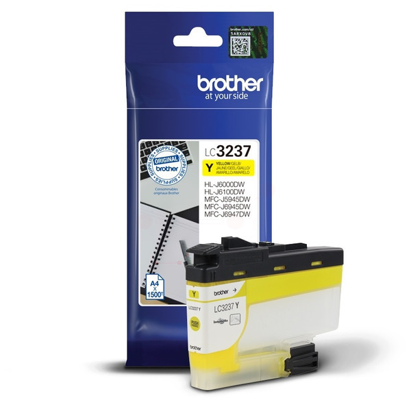 Original Brother Tinte LC-3237 Y / LC-3237Y gelb für LC-3237Y