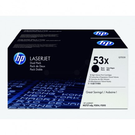 Original HP Toner 53XD BK / Q7553XD schwarz für Q7553XD