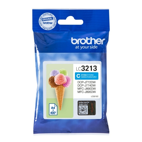 Original Brother LC3213C Tinte, cyan für LC-3213C