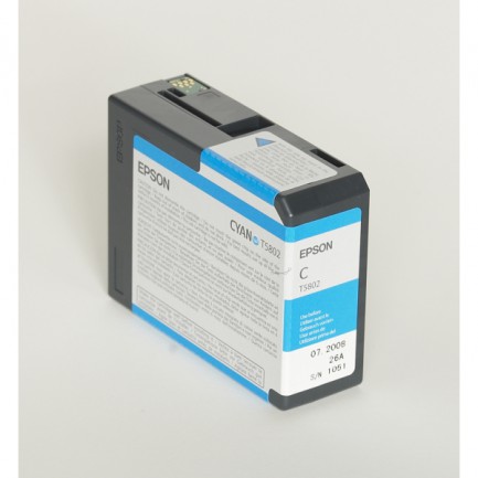 Original Epson Tinte T5802 C / C13T580200 cyan für C13T580200
