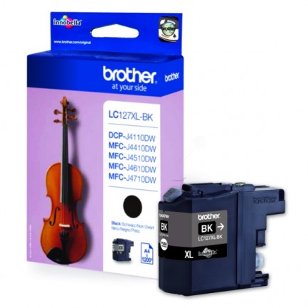 Original Brother LC127XLBK Tinte, schwarz für LC-127XLBK