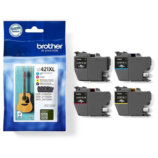 Original Brother Tinte LC-421 XL VAL BK C M Y / LC-421XLVAL schwarz cyan magenta gelb für LC-421XLVAL