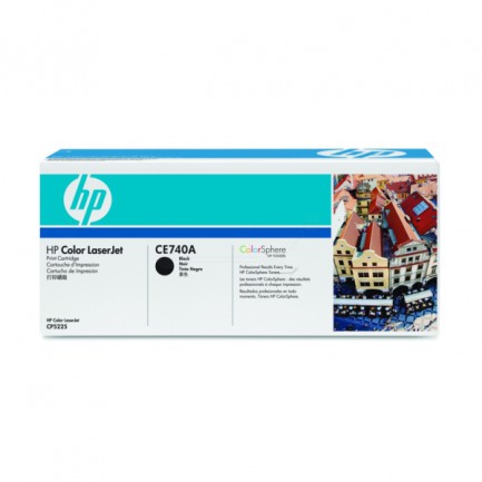 Original HP Toner CE 740 A BK / CE740A schwarz für CE740A