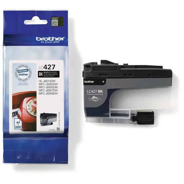 Original Brother Tinte LC-427 BK / LC-427BK schwarz für LC-427BK