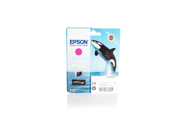 Original Epson Tinte T7603 M / C13T76034010 magenta für C13T76034010