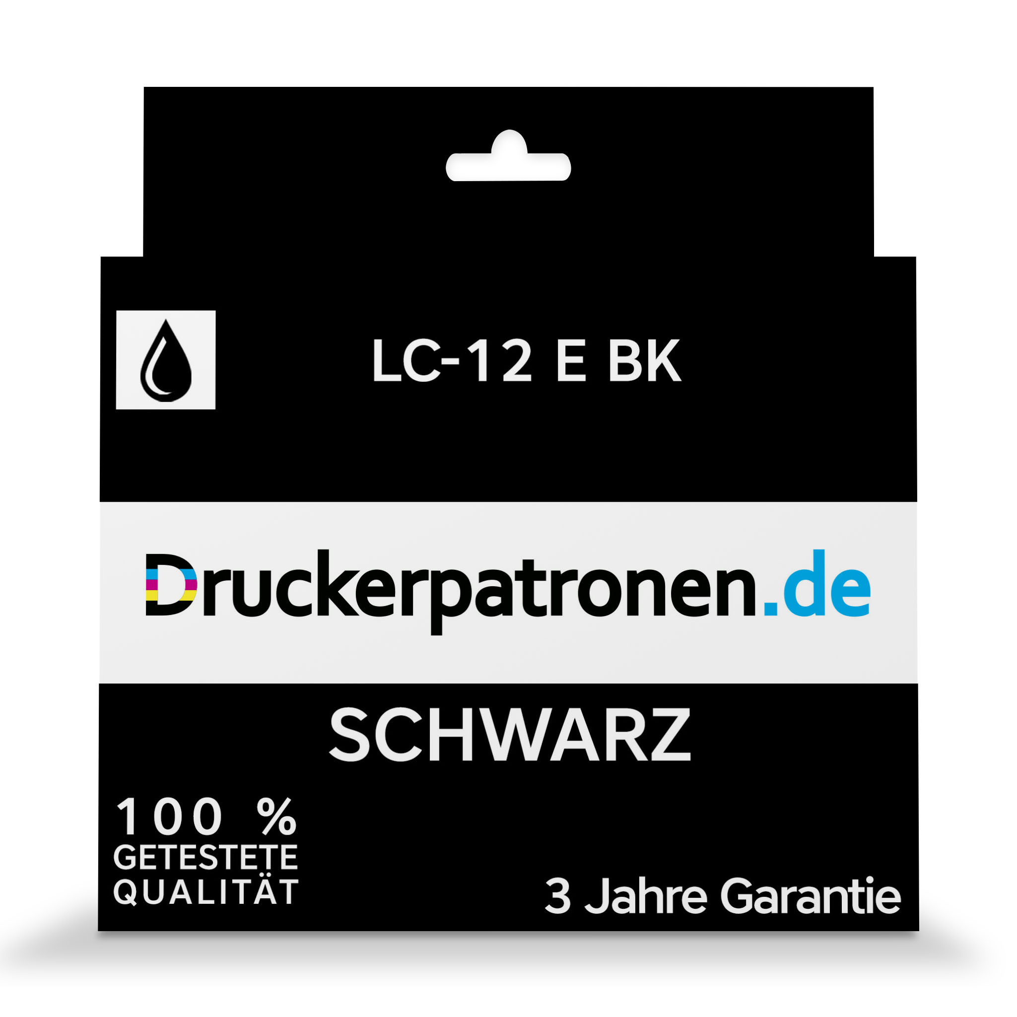 Kompatibel Brother Tinte LC-12 E BK / LC-12 E BK schwarz für LC-12 E BK
