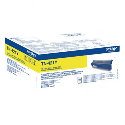 Original Brother Toner TN-421 Y / TN-421Y gelb für TN-421Y