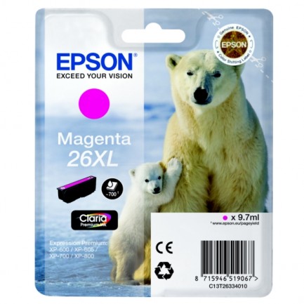 Original Epson Tinte 26XL M / C13T26334012 magenta für C13T26334012