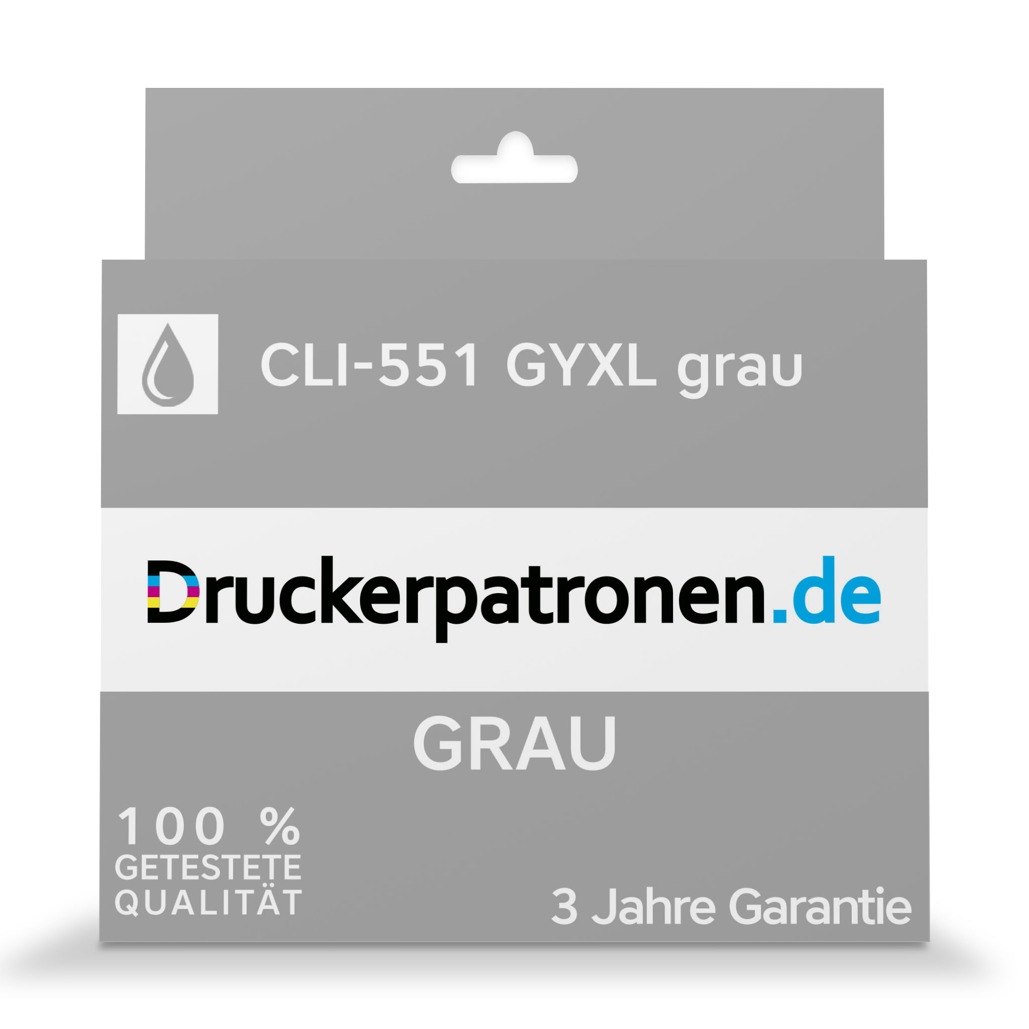 Kompatibel Canon Tinte CLI-551 GYXL grau / 6447 B 001 grau für 6447 B 001