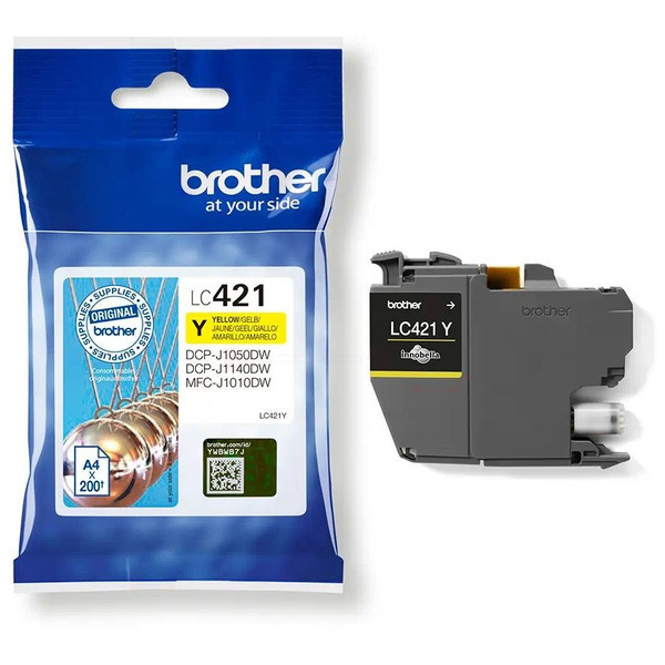 Original Brother Tinte LC-421 Y / LC-421Y gelb für LC-421Y