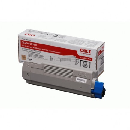 Original Oki Toner 43865708 BK / 43865708 schwarz für 43865708