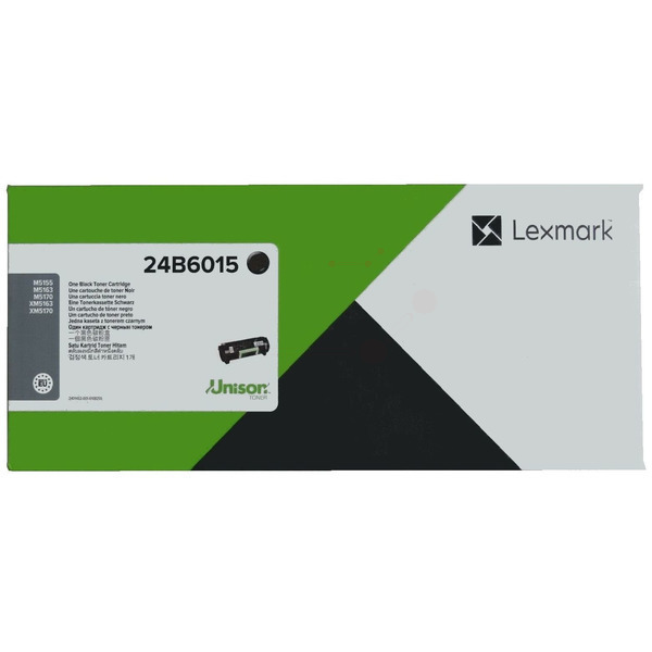 Original Lexmark Toner 24B6015 BK / 24B6015 schwarz für 24B6015