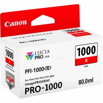 Original Canon Tinte PFI-1000 R / 0554C001 rot für 0554C001