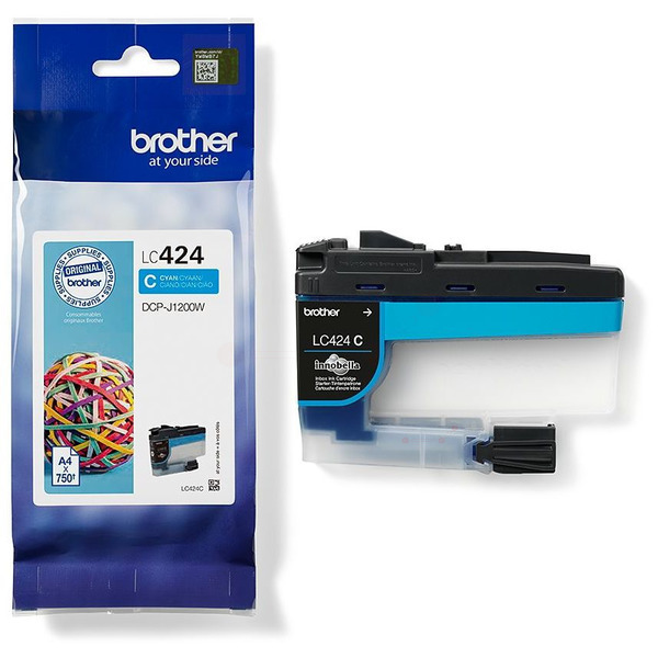 Original Brother Tinte LC-424 C / LC-424C cyan für LC-424C