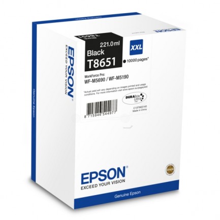 Original Epson Tinte T8651 BK / C13T865140 schwarz für C13T865140