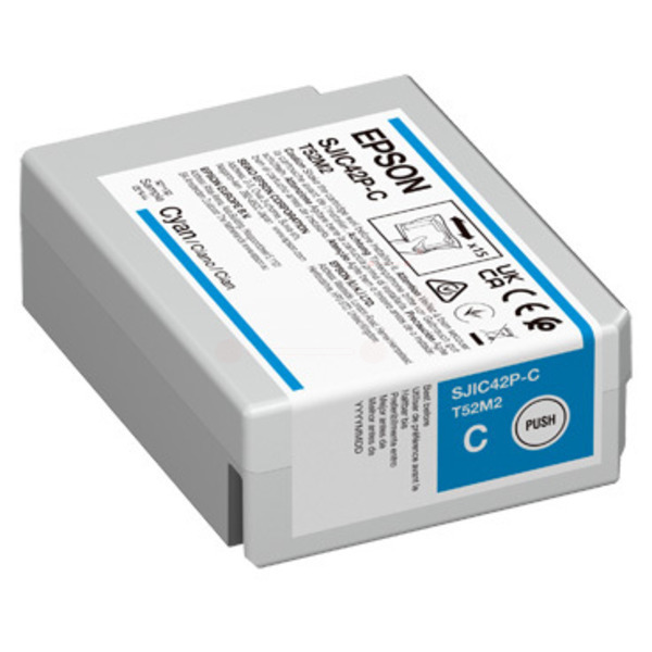 Original Epson Tinte SJIC-42-P-C / C13T52M240 cyan für C13T52M240