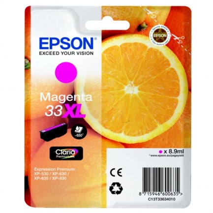 Original Epson Tinte 33XL M / C13T33634012 magenta für C13T33634012