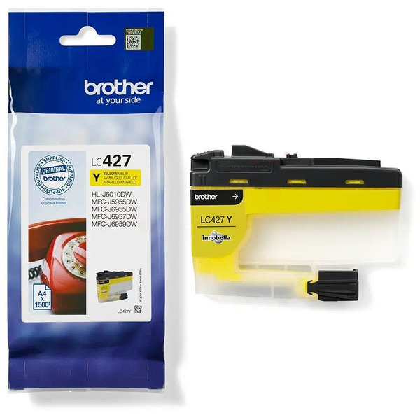 Original Brother Tinte LC-427 Y / LC-427Y gelb für LC-427Y