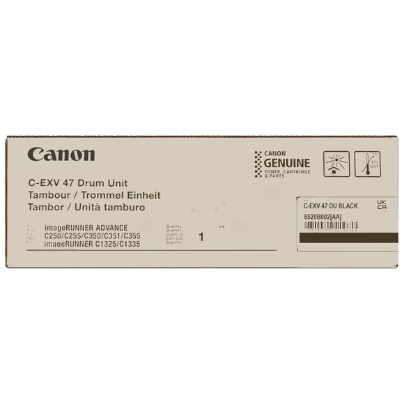 Original Canon Trommel C-EXV 47 BK / 8520B002 schwarz für 8520B002
