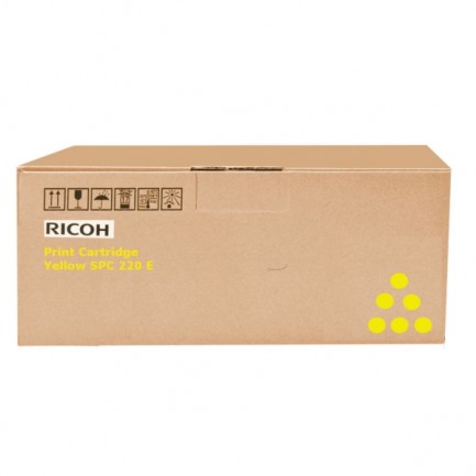 Original Ricoh Toner TYPESPC 220 E / 406106 gelb für 406106