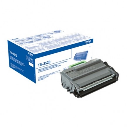 Original Brother Toner TN-3520 BK / TN-3520 schwarz für TN-3520