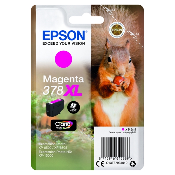 Original Epson Tinte 378XL M / C13T37934010 magenta für C13T37934010