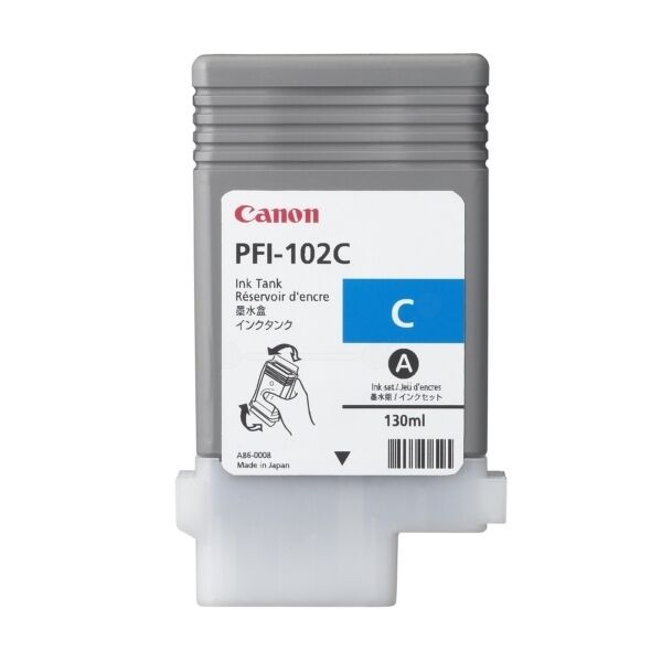 Original Canon Tinte PFI-102 C / 0896B001 cyan für 0896B001