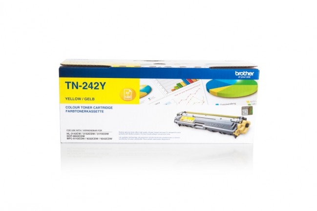 Original Brother Toner TN-242 Y / TN-242Y gelb für TN-242Y