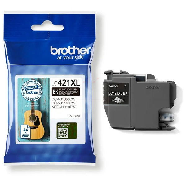 Original Brother Tinte LC-421 XL BK / LC-421XLBK schwarz für LC-421XLBK