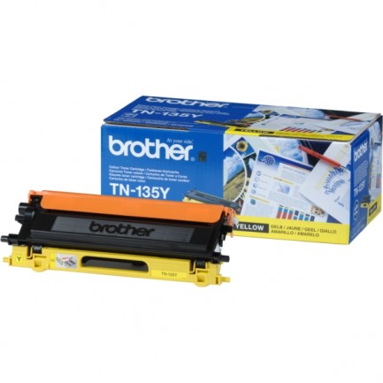 Original Brother TN135Y Toner, gelb für TN-135Y