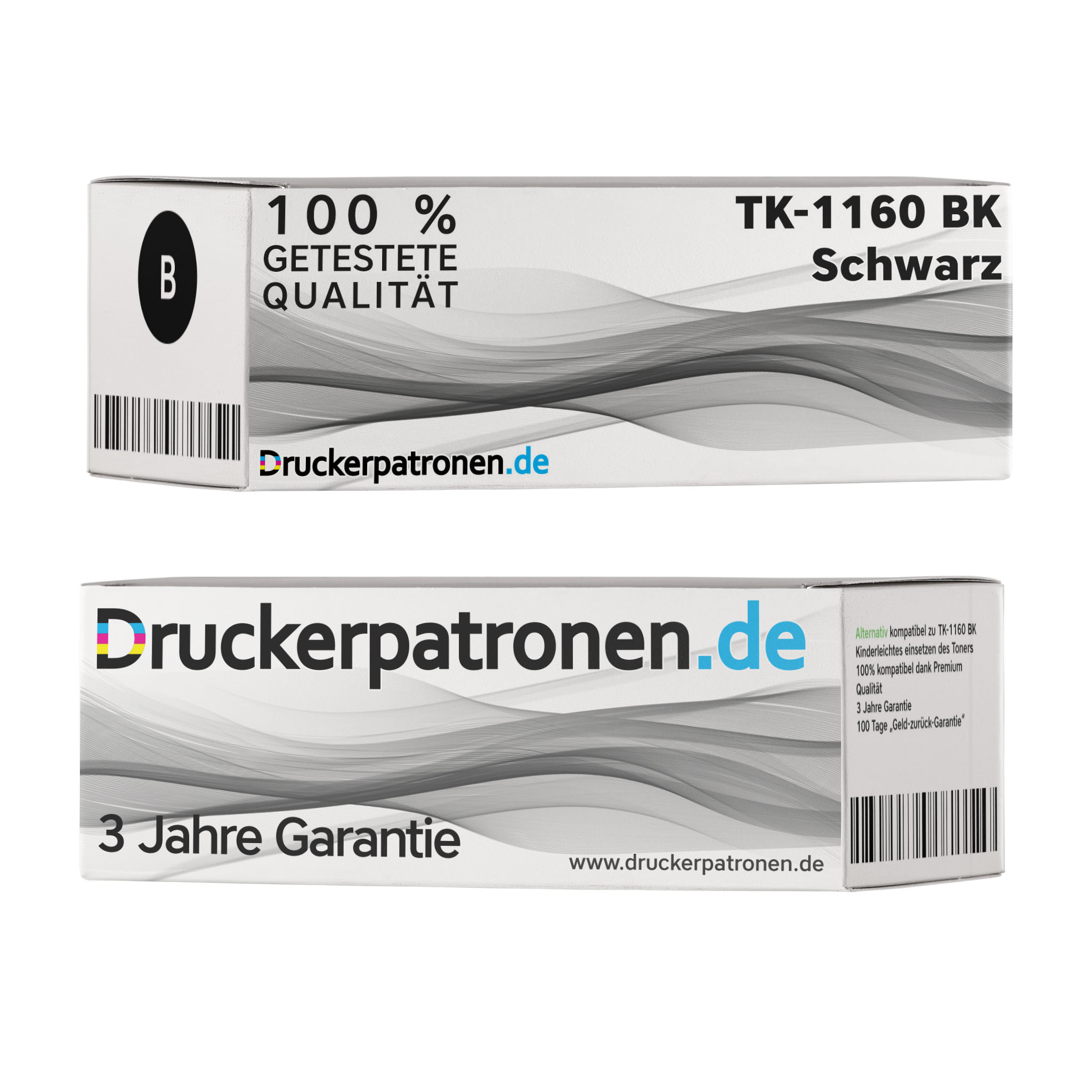 Kompatibel Kyocera Toner TK-1160 BK / 1T02RY0NL0 schwarz für 1T02RY0NL0