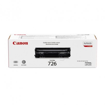 Original Canon Toner 726 BK / 3483B002 schwarz für 3483B002
