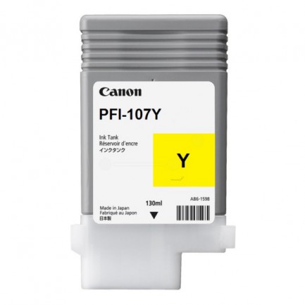 Original Canon Tinte PFI-107 Y / 6708B001 gelb für 6708B001