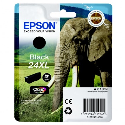 Original Epson Tinte 24XL BK / C13T24314012 schwarz für C13T24314012