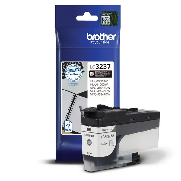 Original Brother LC3237BK Tinte, schwarz für LC-3237BK