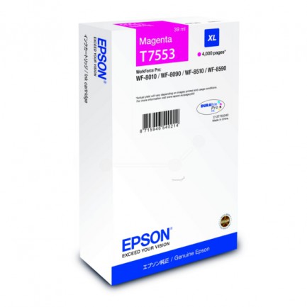 Original Epson Tinte T7553 M / C13T755340 magenta für C13T755340