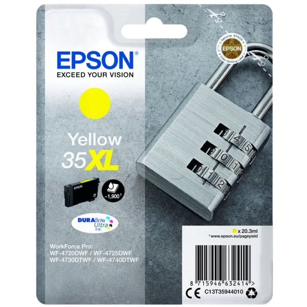 Original Epson Tinte C13T35944010 - 35XL Y / C13T35944010 gelb für C13T35944010