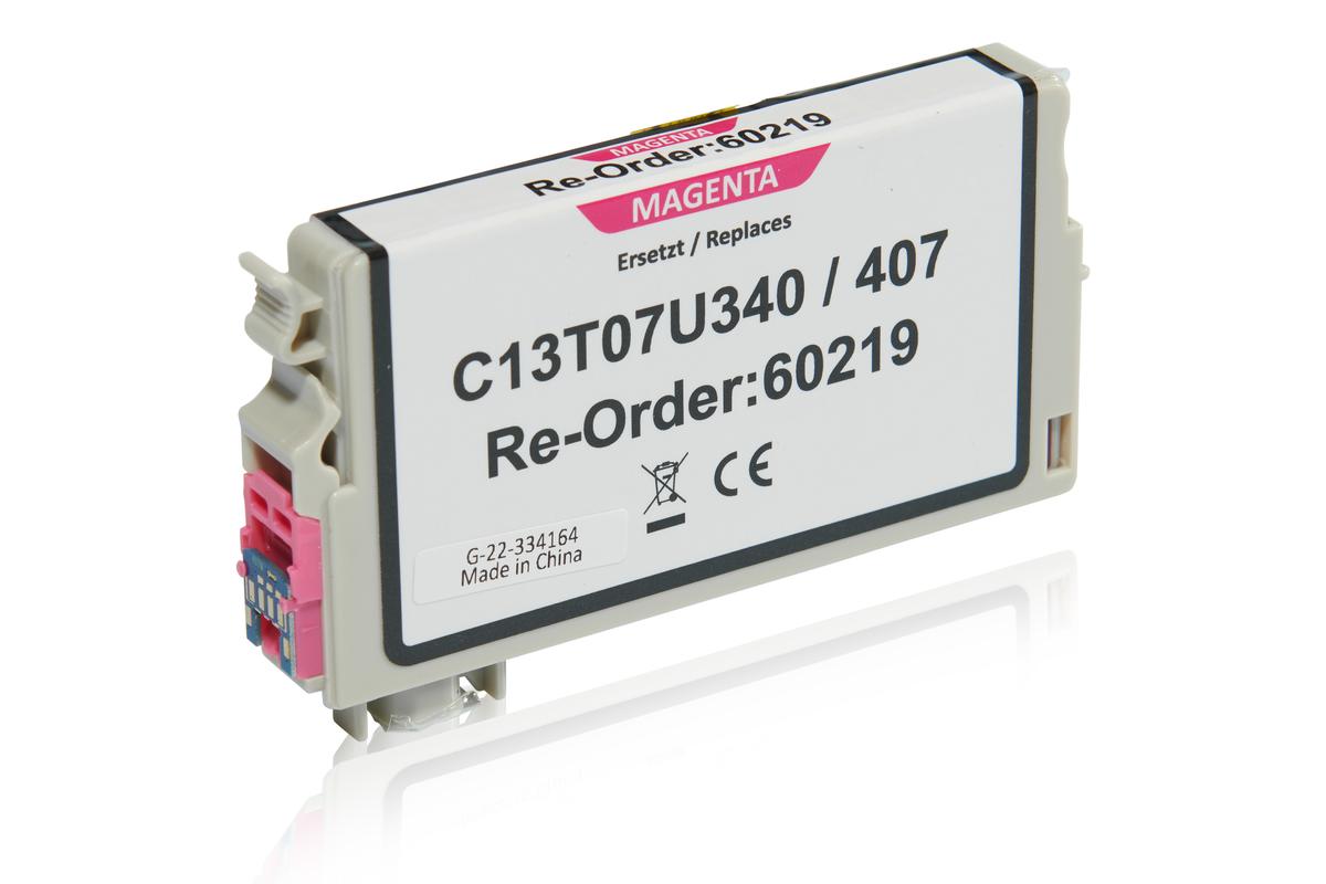 Original Epson Tinte 407 M / C13T07U340 magenta für C13T07U340