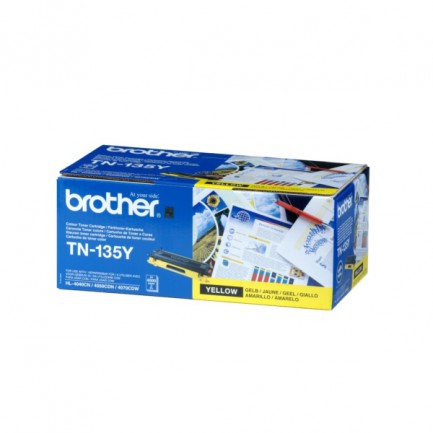 Original Brother Toner TN-135 Y / TN-135Y gelb für TN-135Y