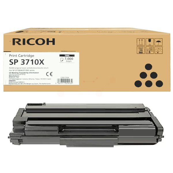 Original Ricoh Toner 408285 BK / 408285 schwarz für 408285
