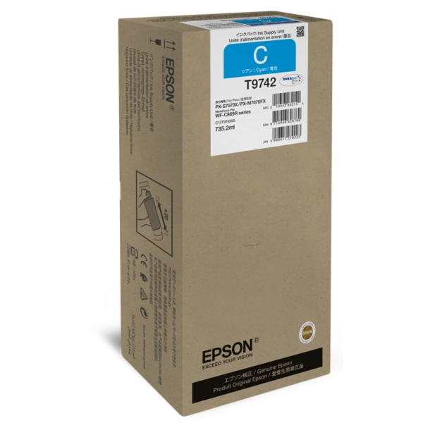 Original Epson Tinte T9742 C / C13T974200 cyan für C13T974200