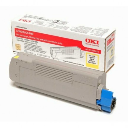 Original Oki Toner 43324421 Y / 43324421 gelb für 43324421